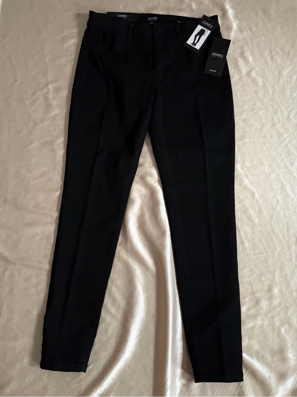 Jones New York Essex Skinny Black Denim Jeans Size 8/29 Mid-rise  NWT